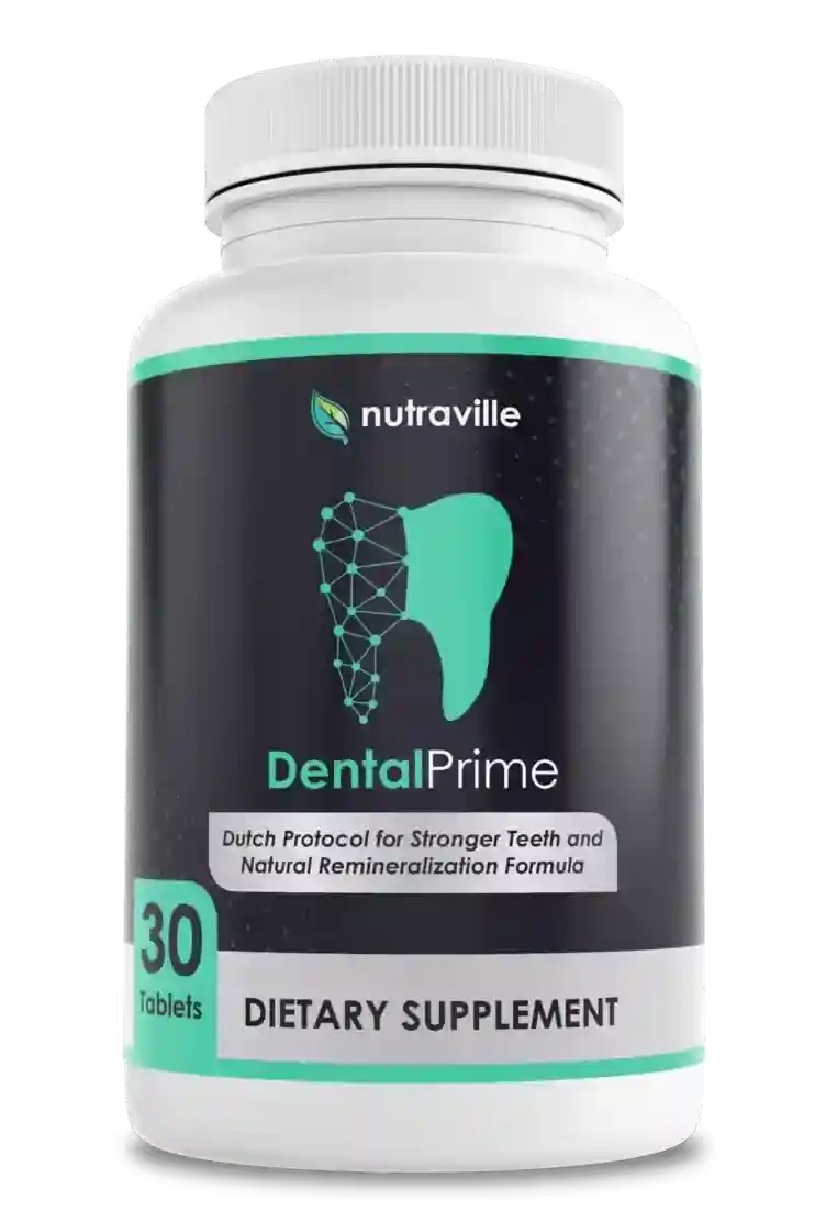 DentalPrime by Nutraville – Dutch Protocol for Stronger Teeth and Natural Remineralization, 30 Tablets